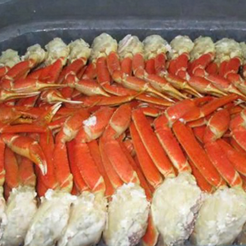 crab legs lined up